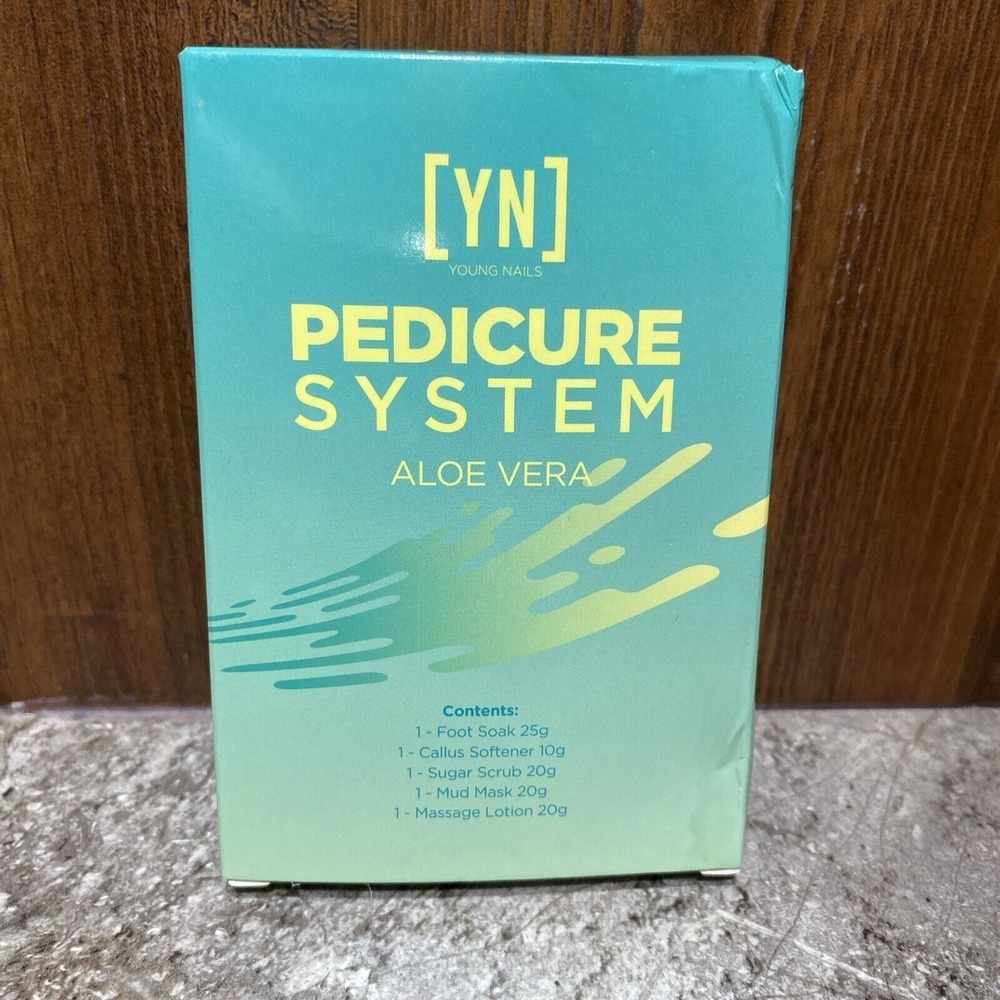 Young Nails YN Pedicare System Aloe Vera‎ 5 Items In Kit New Foot Soak Scrub